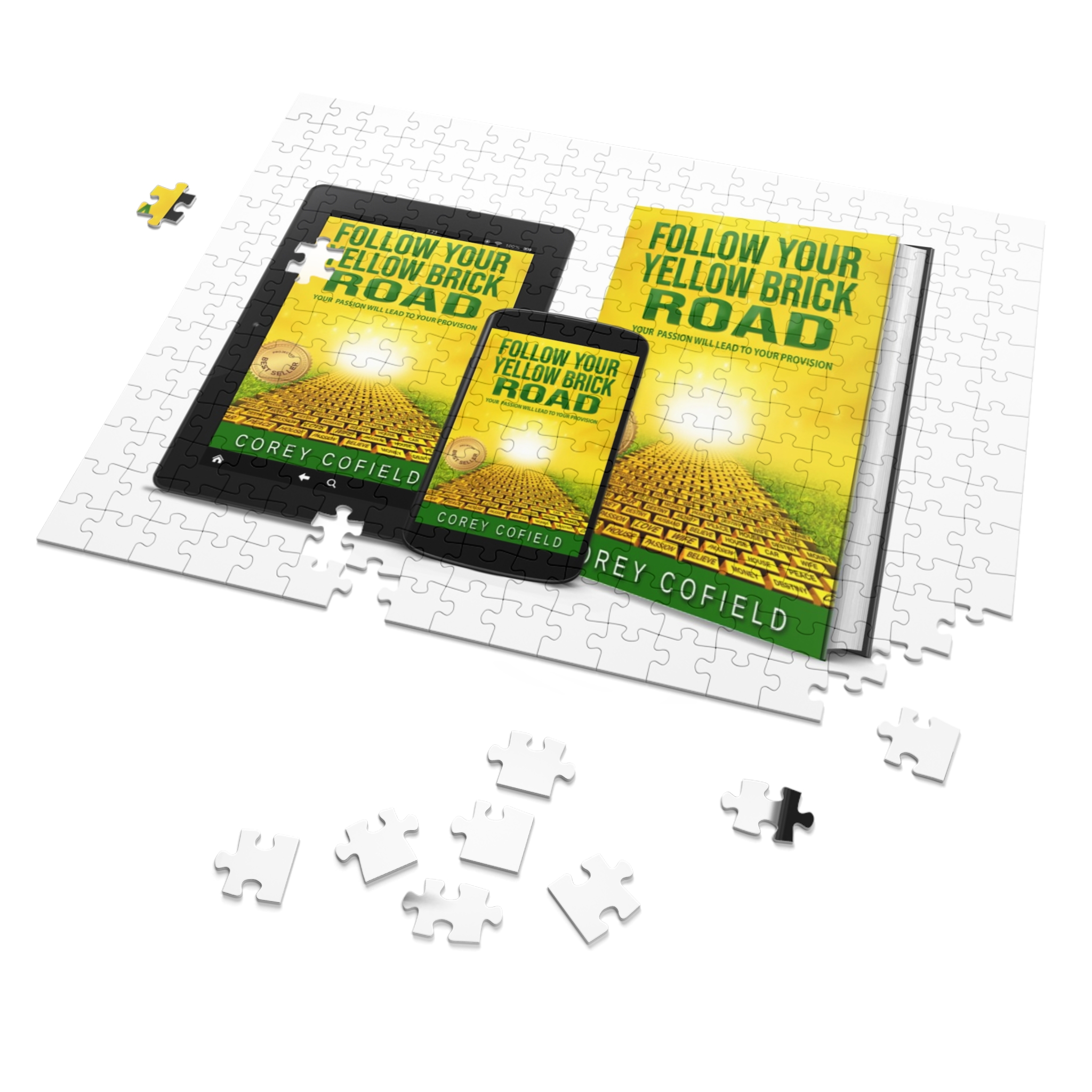 Follow Your Yellow Brick Road Jigsaw Puzzle /w Tin - Image 2
